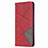 Custodia Portafoglio In Pelle Cover con Supporto T02 per Huawei Nova Lite 3 Plus Rosso