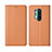 Custodia Portafoglio In Pelle Cover con Supporto T02 per OnePlus 8 Pro Arancione