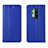 Custodia Portafoglio In Pelle Cover con Supporto T02 per OnePlus 8 Pro Blu