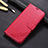 Custodia Portafoglio In Pelle Cover con Supporto T02 per Oppo R17 Pro Rosso