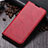 Custodia Portafoglio In Pelle Cover con Supporto T02 per Samsung Galaxy A70 Rosso
