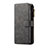 Custodia Portafoglio In Pelle Cover con Supporto T02 per Samsung Galaxy S10 Nero