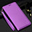 Custodia Portafoglio In Pelle Cover con Supporto T02 per Samsung Galaxy S20 5G Viola