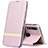 Custodia Portafoglio In Pelle Cover con Supporto T03 per Huawei Honor 20i Oro Rosa