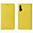 Custodia Portafoglio In Pelle Cover con Supporto T03 per Huawei Nova 6 Giallo