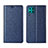 Custodia Portafoglio In Pelle Cover con Supporto T03 per Huawei Nova 6 SE Blu