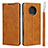 Custodia Portafoglio In Pelle Cover con Supporto T03 per OnePlus 7T Arancione