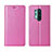 Custodia Portafoglio In Pelle Cover con Supporto T03 per OnePlus 8 Pro Rosa