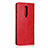 Custodia Portafoglio In Pelle Cover con Supporto T03 per OnePlus 8 Rosso