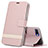 Custodia Portafoglio In Pelle Cover con Supporto T03 per Oppo K1 Oro Rosa