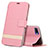 Custodia Portafoglio In Pelle Cover con Supporto T03 per Oppo R15X Rosa