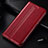 Custodia Portafoglio In Pelle Cover con Supporto T03 per Samsung Galaxy Note 10 Plus Rosso