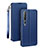 Custodia Portafoglio In Pelle Cover con Supporto T03 per Xiaomi Mi 10 Blu