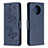 Custodia Portafoglio In Pelle Cover con Supporto T03 per Xiaomi Mi 10T Lite 5G Blu