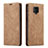 Custodia Portafoglio In Pelle Cover con Supporto T03 per Xiaomi Poco M2 Pro Arancione