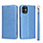 Custodia Portafoglio In Pelle Cover con Supporto T04 per Apple iPhone 11 Blu