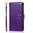 Custodia Portafoglio In Pelle Cover con Supporto T04 per Apple iPhone 12 Mini Viola