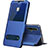 Custodia Portafoglio In Pelle Cover con Supporto T04 per Huawei Nova 5 Pro Blu