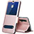 Custodia Portafoglio In Pelle Cover con Supporto T04 per Huawei Nova 5 Pro Oro Rosa