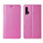 Custodia Portafoglio In Pelle Cover con Supporto T04 per Huawei Nova 6 5G Rosa