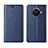 Custodia Portafoglio In Pelle Cover con Supporto T04 per Oppo Ace2 Blu