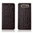 Custodia Portafoglio In Pelle Cover con Supporto T04 per Samsung Galaxy A80 Marrone