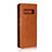 Custodia Portafoglio In Pelle Cover con Supporto T04 per Samsung Galaxy S10 5G Arancione