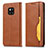 Custodia Portafoglio In Pelle Cover con Supporto T05 per Huawei Mate 20 Pro Arancione