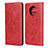 Custodia Portafoglio In Pelle Cover con Supporto T05 per OnePlus 7T Rosso
