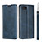 Custodia Portafoglio In Pelle Cover con Supporto T05 per Oppo K1 Blu