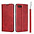 Custodia Portafoglio In Pelle Cover con Supporto T05 per Oppo K1 Rosso