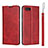 Custodia Portafoglio In Pelle Cover con Supporto T05 per Oppo R15X Rosso