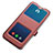 Custodia Portafoglio In Pelle Cover con Supporto T05 per Oppo R17 Pro Rosso Rosa