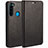 Custodia Portafoglio In Pelle Cover con Supporto T05 per Xiaomi Redmi Note 8 Nero