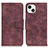 Custodia Portafoglio In Pelle Cover con Supporto T06 per Apple iPhone 13 Mini Viola