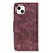 Custodia Portafoglio In Pelle Cover con Supporto T06 per Apple iPhone 14