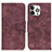 Custodia Portafoglio In Pelle Cover con Supporto T06 per Apple iPhone 14 Pro Max Viola