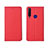 Custodia Portafoglio In Pelle Cover con Supporto T06 per Huawei Honor 20E Rosso