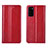 Custodia Portafoglio In Pelle Cover con Supporto T06 per Huawei Honor V30 5G Rosso