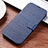 Custodia Portafoglio In Pelle Cover con Supporto T06 per Huawei P30 Lite Blu