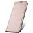 Custodia Portafoglio In Pelle Cover con Supporto T06 per Oppo R17 Pro Oro Rosa