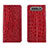 Custodia Portafoglio In Pelle Cover con Supporto T06 per Samsung Galaxy A90 4G Rosso