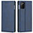 Custodia Portafoglio In Pelle Cover con Supporto T06 per Samsung Galaxy Note 20 5G Blu