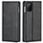 Custodia Portafoglio In Pelle Cover con Supporto T06 per Samsung Galaxy Note 20 5G Nero