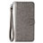 Custodia Portafoglio In Pelle Cover con Supporto T06 per Xiaomi Mi 10 Grigio