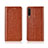 Custodia Portafoglio In Pelle Cover con Supporto T06 per Xiaomi Mi A3 Arancione