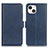 Custodia Portafoglio In Pelle Cover con Supporto T07 per Apple iPhone 13 Mini Blu