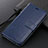 Custodia Portafoglio In Pelle Cover con Supporto T07 per Huawei Honor V30 Pro 5G Blu