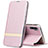 Custodia Portafoglio In Pelle Cover con Supporto T07 per Huawei P30 Pro New Edition Oro Rosa