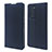 Custodia Portafoglio In Pelle Cover con Supporto T07 per Huawei P40 Pro Blu